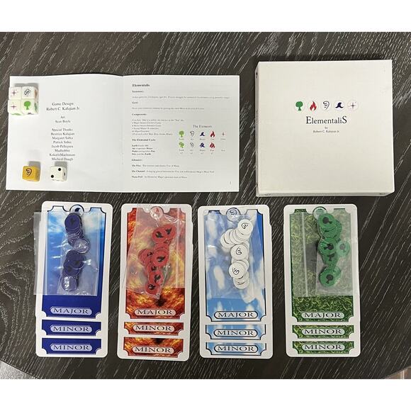 Elementalis Dice Game by Robert Kalajian Jr. Tremorworks, Complete! - Picture 1 of 10